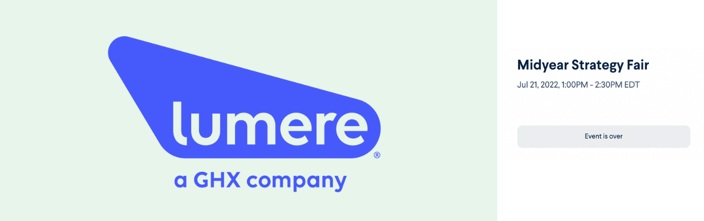 blue lumere logo on mint green background